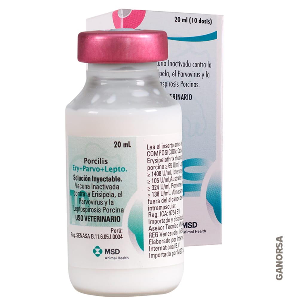 Imagen de PORCILIS ERY+PARVO+LEPTO 20 ML (10 DOSIS)