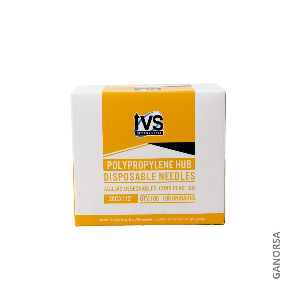 ´Producto AGUJA DESECHABLE IVS 20 X 1/2 " UNIDAD