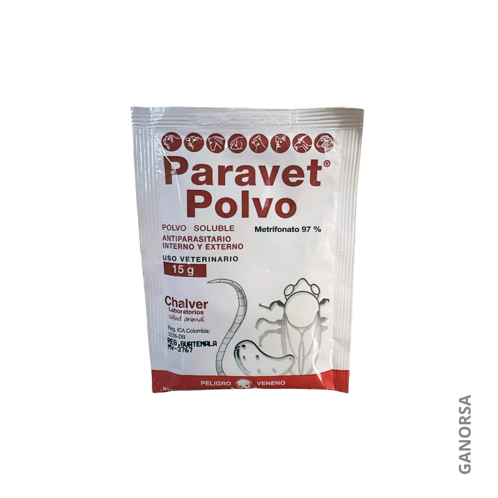 ´Producto PARAVET POLVO X 15 GRAMOS