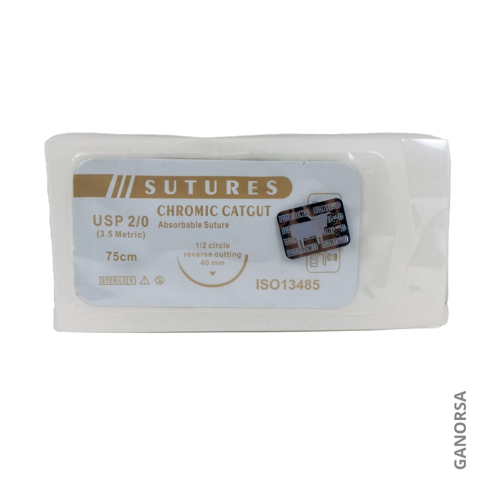 ´Producto SUTURA CATGUT CROMICO #2/0 C/AGUJA CURVA METRIC 3.5 IVS