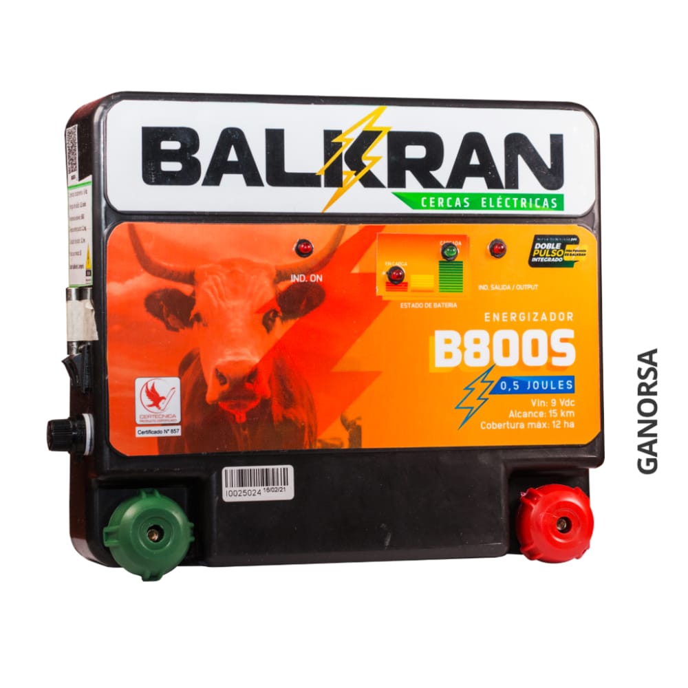 ´Producto ENERGIZADOR BALKRAN B800S 15KM 12V/110V