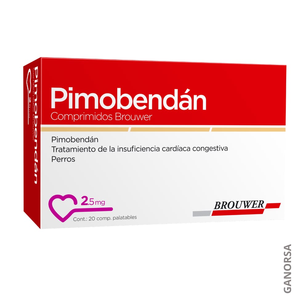 ´Producto PIMOBENDAN BROUWER 2.5 MG X 20 COMPRIMIDOS