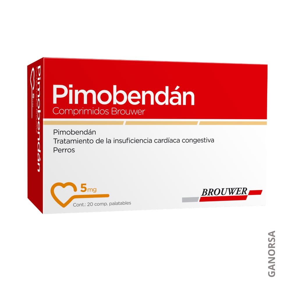 ´Producto PIMOBENDAN BROUWER 5 MG X 20 COMPRIMIDOS