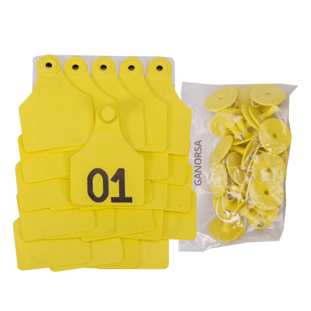 Imagen de ARETE ALLFLEX GRANDE AMARILLO 25 UNI