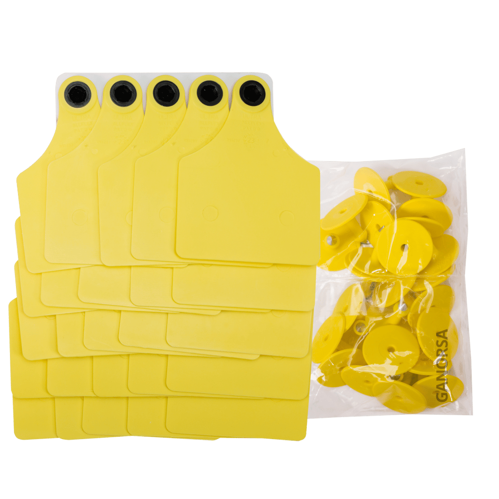 Imagen de ARETE EXTRA GRANDE ALLFLEX MAXI ULTRA AMARILLO 25 U