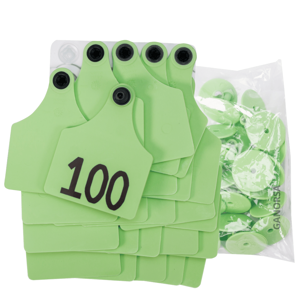 Imagen de ARETE EXTRA GRANDE ALLFLEX MAXI ULTRA VERDE 25 U