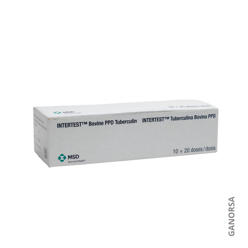 ´Producto INTERTEST BOVINE PPD TUBERCULIN 10 X 20 DOSIS