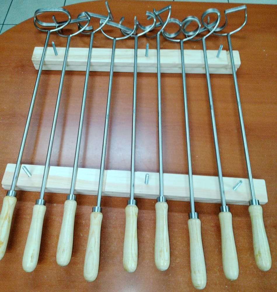 Imagen de JUEGO DE FIERROS DE ACERO INOXIDABLE DEL 0 AL 9 (10CM)